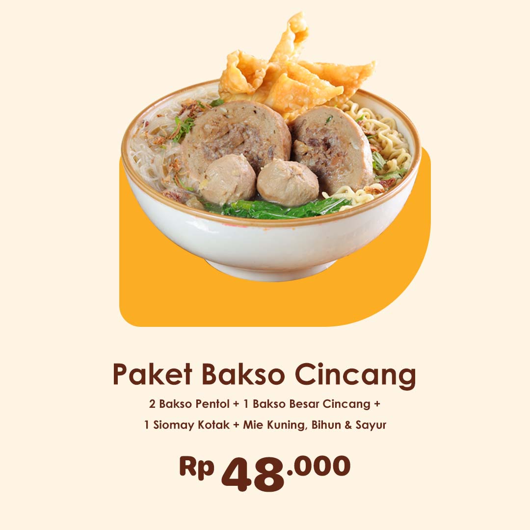 Paket Bakso Besar Cincang